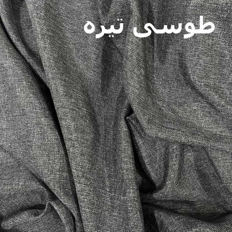 پرده پانچ نوین دکور سیلوانا مدل کتان تسلا 180_1 سایز 180x140 سانتی‌متر
