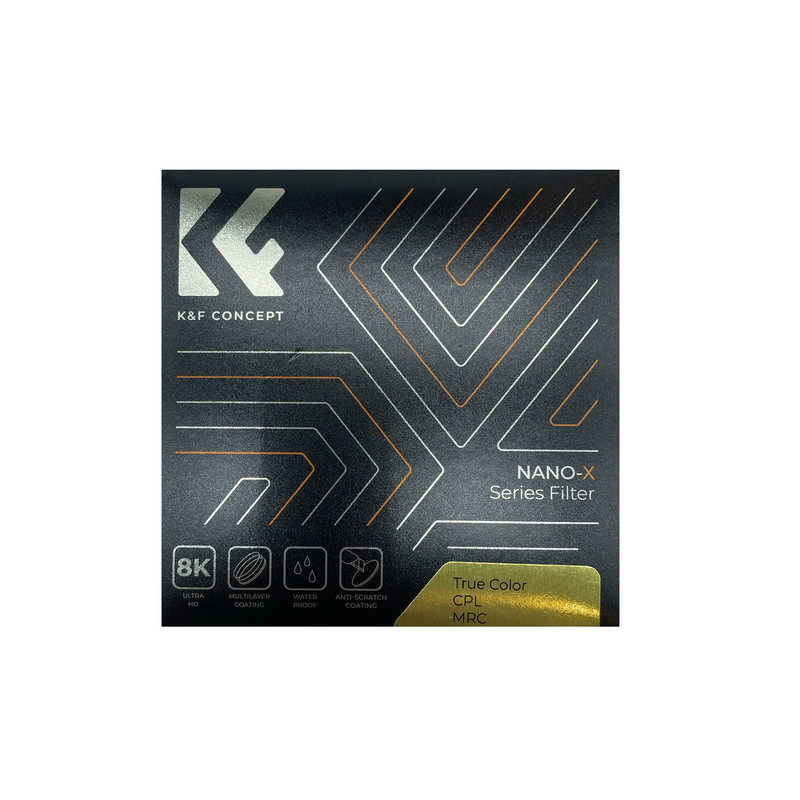 فیلتر لنز کی اند اف مدل CPL TRUE COLOR NANO-X -MRC -77MM