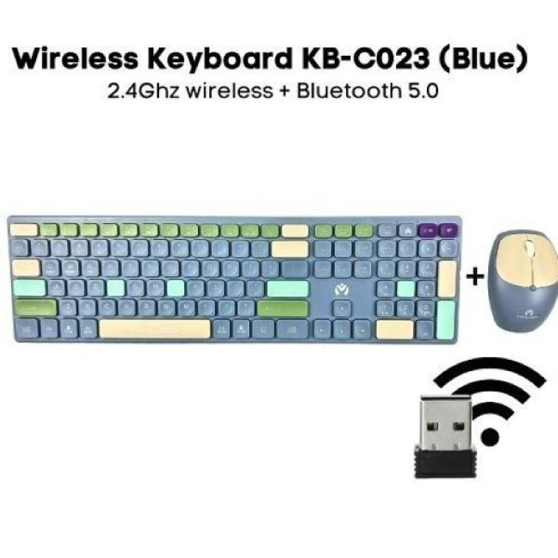 کیبورد و موس بی سیم میکاسو مدل KB-C023
