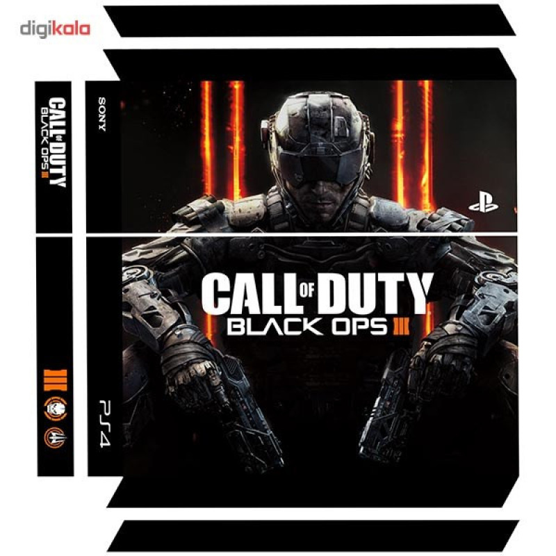 برچسب عمودی پلی استیشن 4 ونسونی طرح Black OPS3