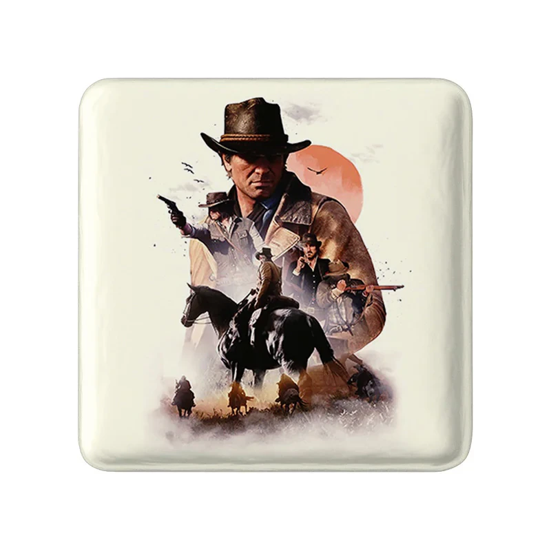 مگنت خندالو طرح بازی رد دد Red Dead مدل مربعی کد 30128