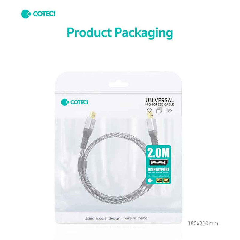 کابل Display Port کوتتسی مدل 87402 طول 2.0 متر