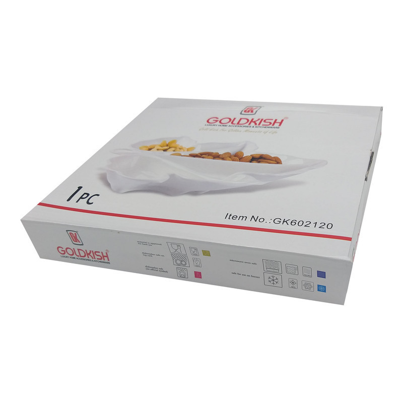 اردوخوری گلد کیش طرح برگ مدل GK602120، جنس پلی‌استر، مناسب شستشو در ماشین ظرفشویی