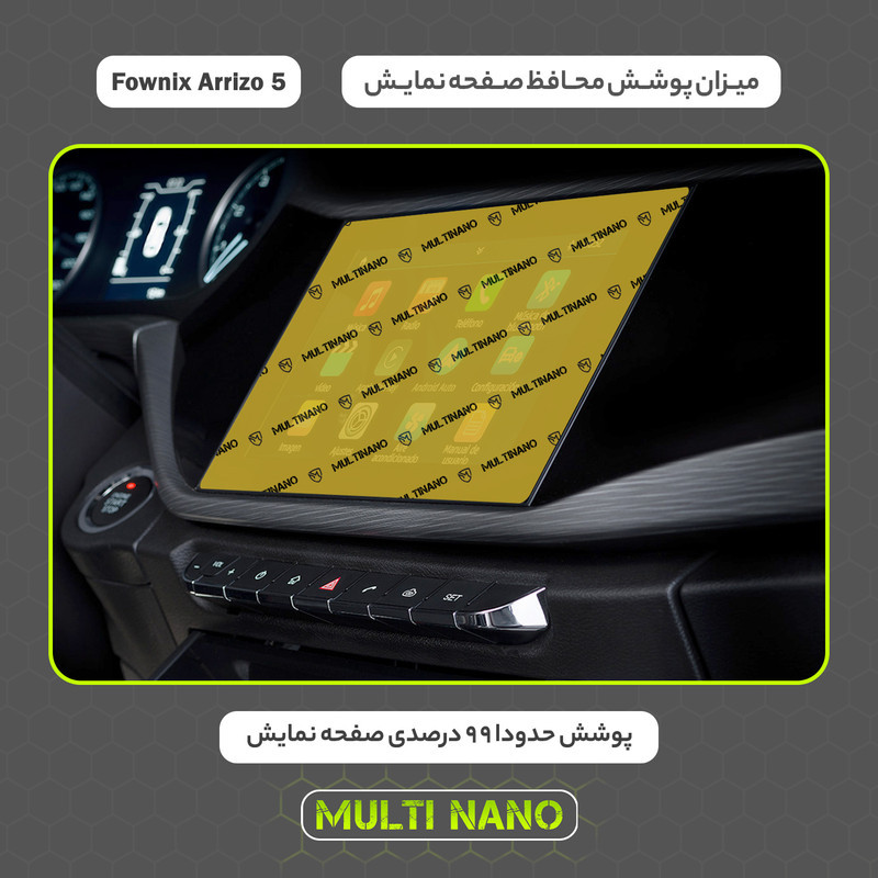 محافظ صفحه نمایش خودرو مولتی نانو مدل X-S1N مناسب برای فونیکس Arrizo 5 Sport