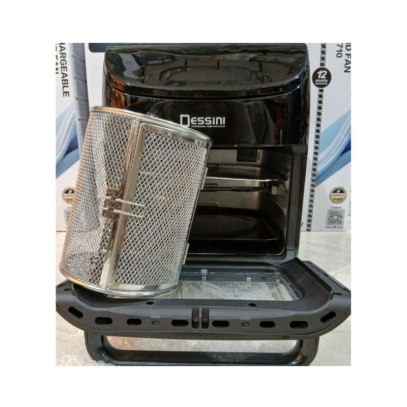 سرخ‌کن هواپز بدون روغن 14 لیتری دسینی مدل DS-877D با بیش از 7 برنامه پخت، ظرفیت 14 نفره