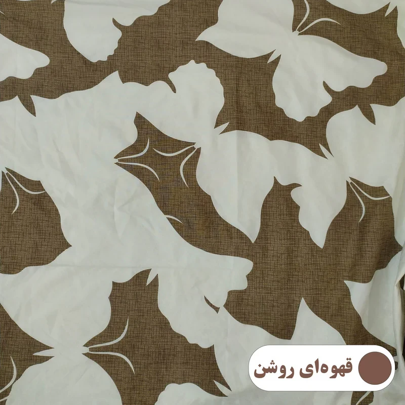 ملحفه پانیذ پود مدل پروانه کد A113 یک نفره سایز 170x235 سانتی متر