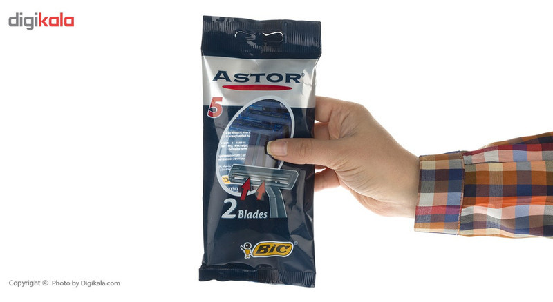خود تراش بیک مدلAstor بسته 5 عددی
