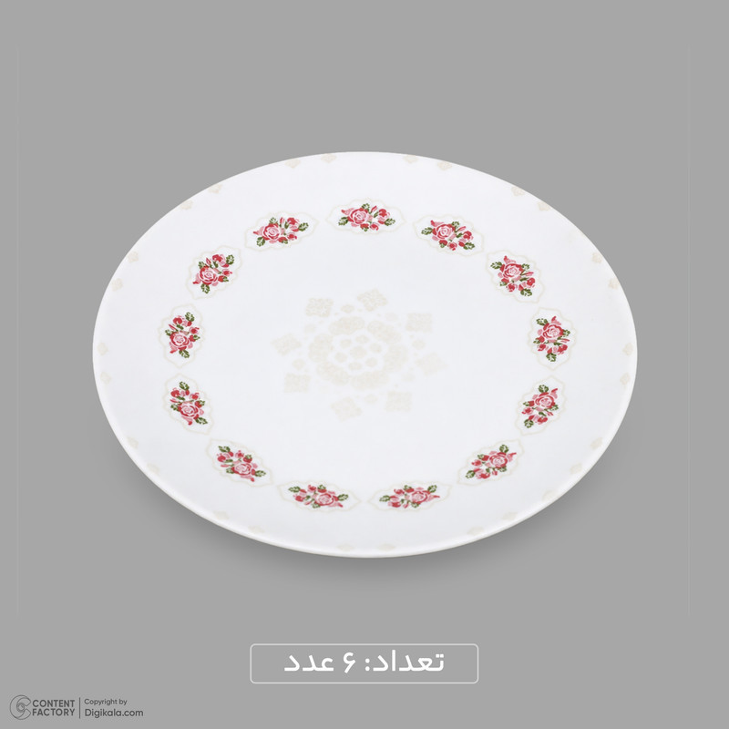سرویس غذاخوری اوپال 26 پارچه 6 نفره دینو مدل  گرد کلاسیک ورژن 3  لوستر کد 139