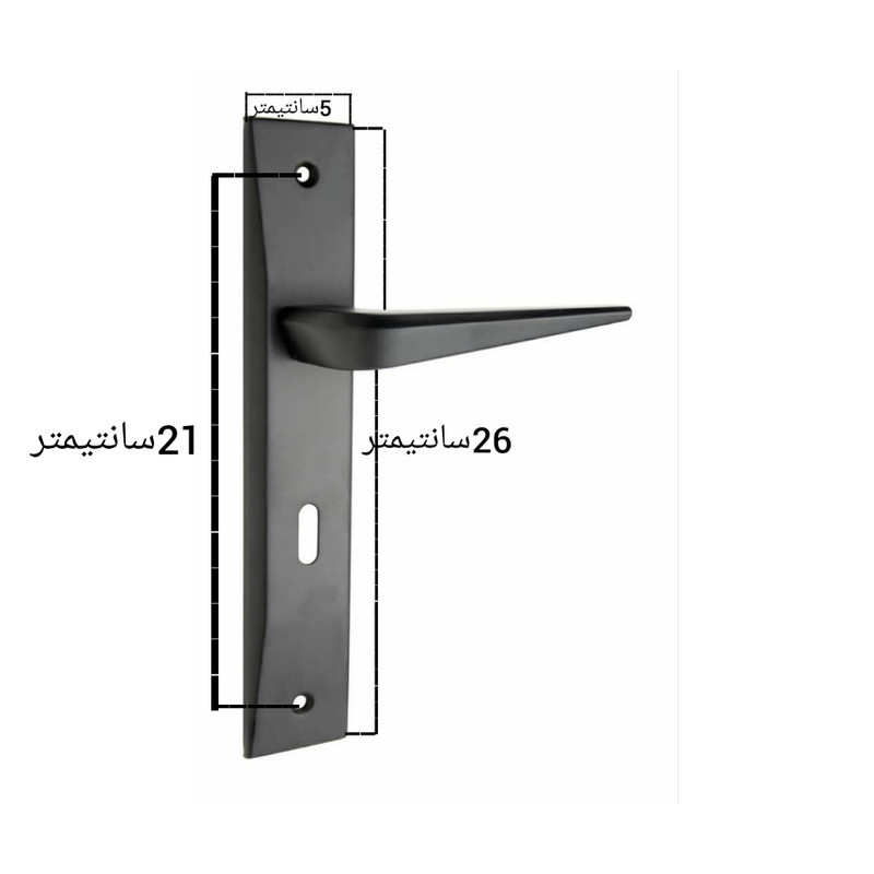 دستگیره در مدل کلیدی پلاک 4400 بسته 2 عددی