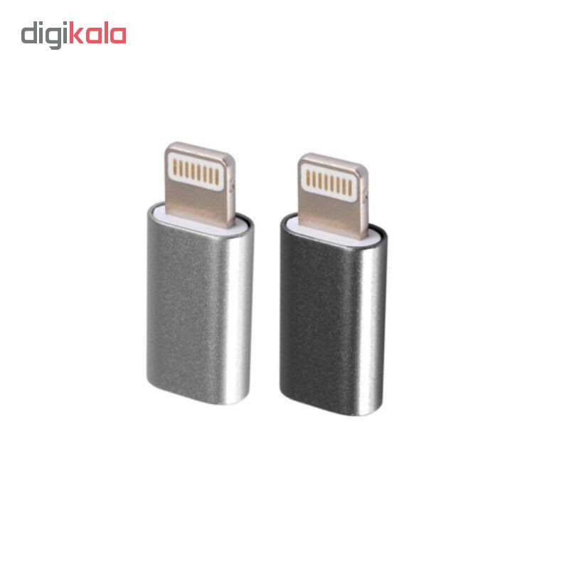 مبدل micro USB به لایتنینگ مدل SH8