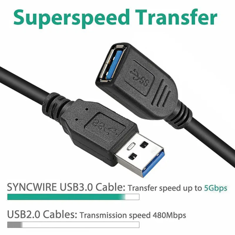 کابل افزایش طول USB3.0 تی سی تراست مدل TC-U3CF30 طول 3 متر