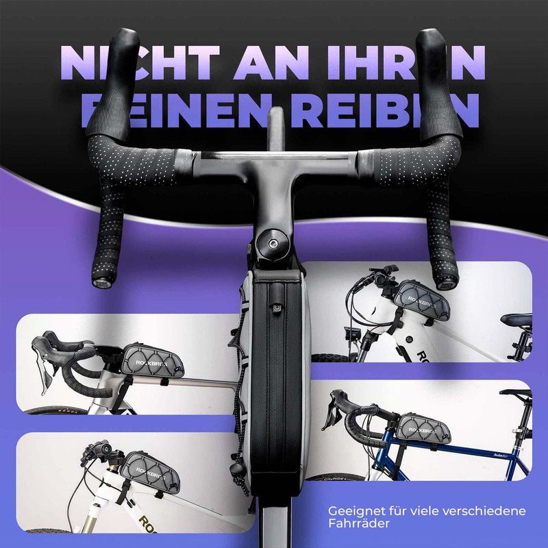 کیف تنه دوچرخه راک براس مدل FULL REFLECTIVE کد 2043