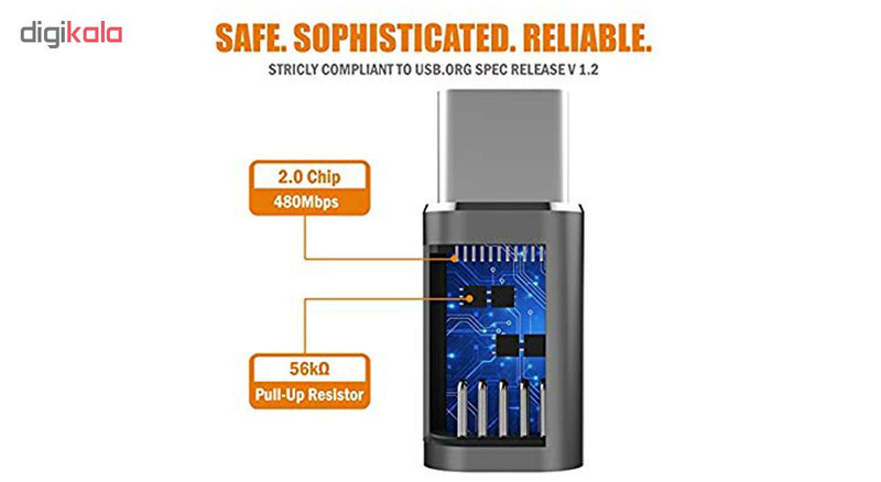 مبدل Micro USB به Type-C مدل Fashion