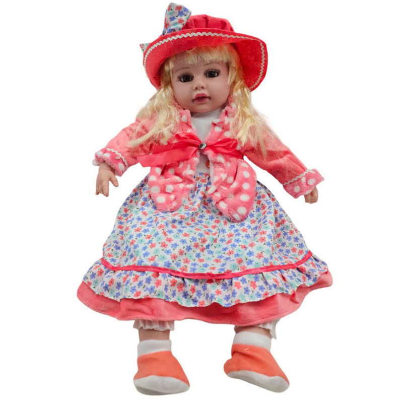 عروسک ناب سل مدل موزیکال دامن چین دار ارتفاع 60 سانتی متر کد BEAUTIFUL DOLL008