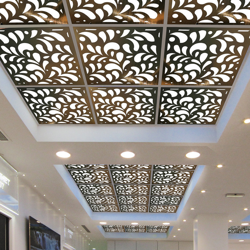 تایل سقفی آسمان مجازی بنی دکو مدل MC33 اندازه 60x60 سانتی متر مجموعه 4 عددی