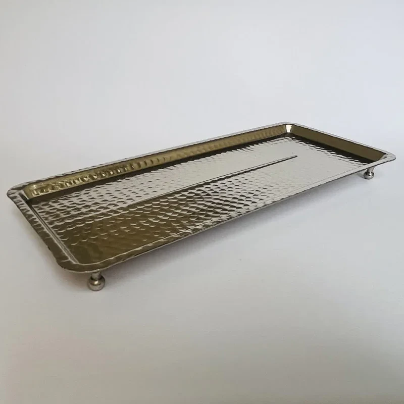 رولت خوری مسی مدل مستطیلی پایه دار کد ZH424.2
