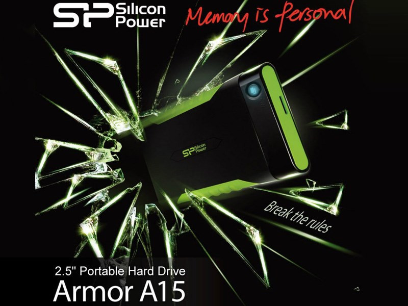 هارد اکسترنال سیلیکون پاور مدل Armor A15 ظرفیت 1 ترابایت دارای رابط USB Type-A