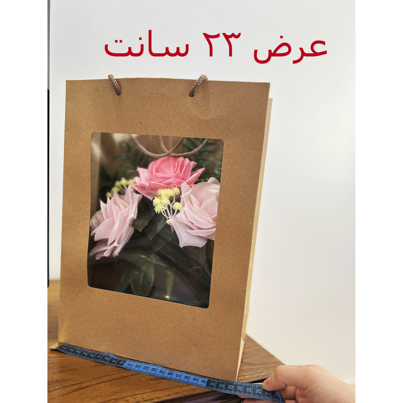 باکس هدیه گل مصنوعی رز، گل مصنوعی رومیزی، دیواری، آویزی و ایستاده، مناسب فضای باز و گل‌های آپارتمانی، ابعاد 10×20×15 سانتی‌متر، وزن 100 گرم