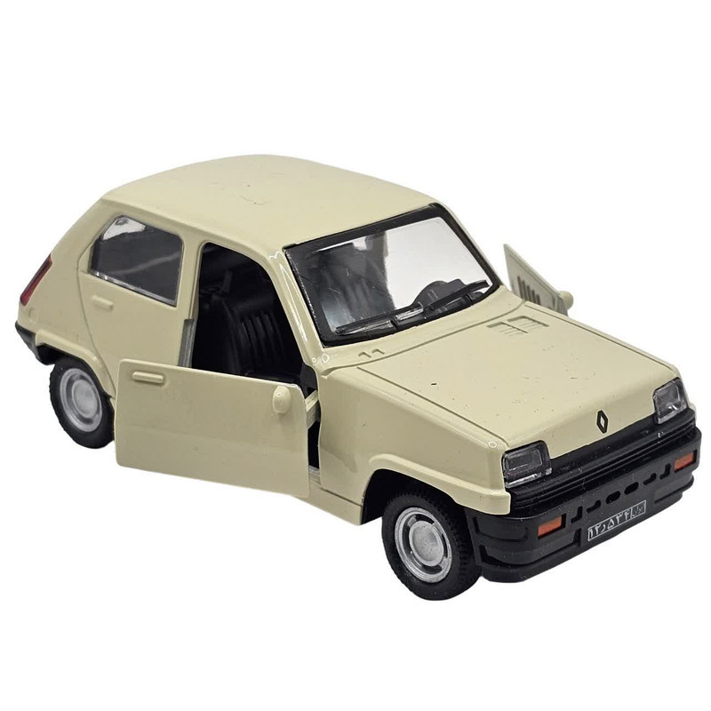 ماکت ماشین ناب سل مدل رنو 5 فلزی عقب کش کد Renault pull back metal car naab005 scale 1:48