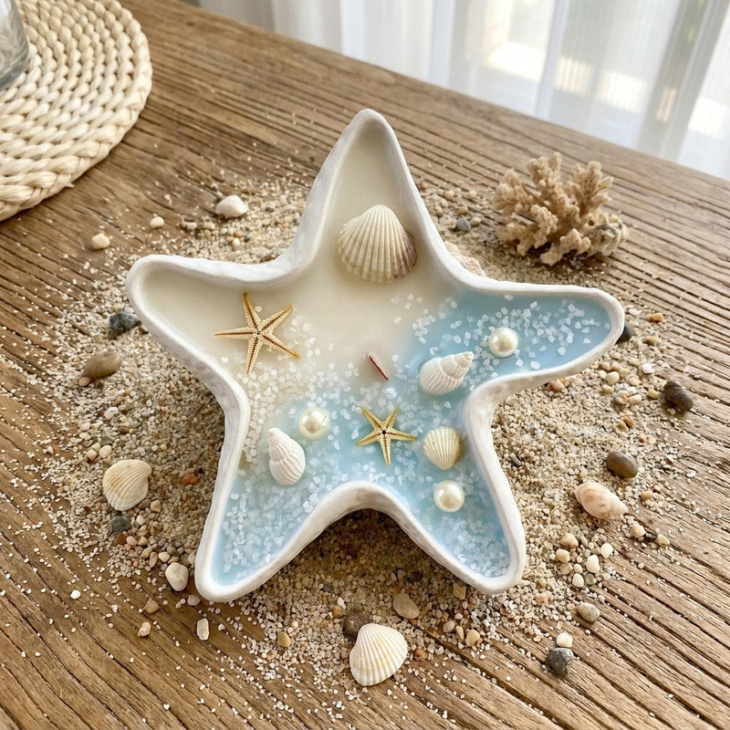 شمع مدل ستاره دریایی