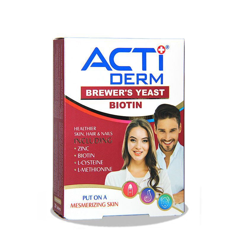 قرص اکتی درم لیبرتی سوئیس بسته 30 عددی افزایش ضخامت مو، کاهش ریزش، تقویت ریشه مو، کمک به سلامت پوست و ناخن، افزایش انرژی و بهبود عملکرد سیستم ایمنی بدن