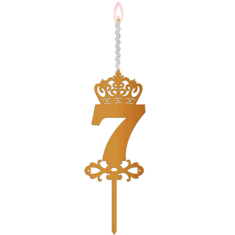 شمع تولد طرح عدد 7 کد AM7