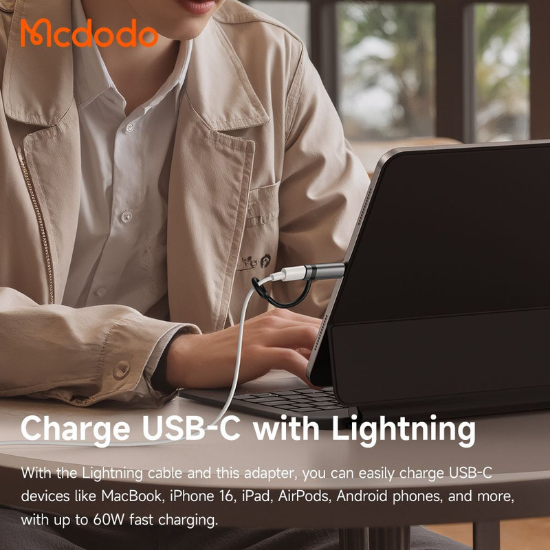مبدل لایتنینگ به USB-C مک دودو مدل OT-018