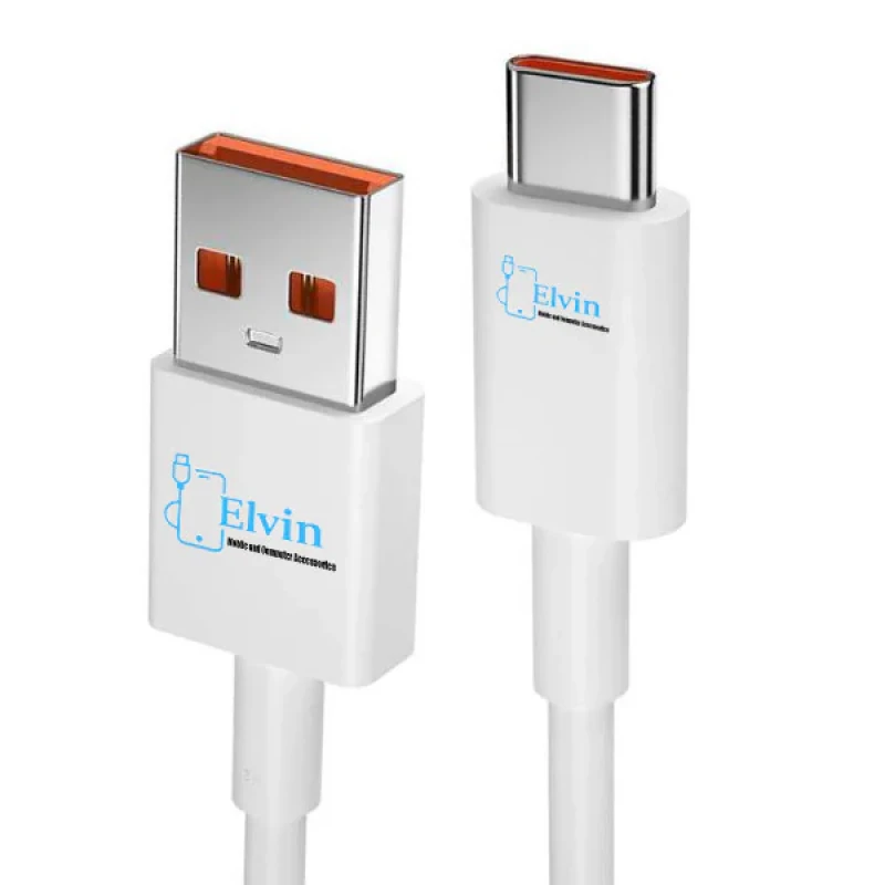 کابل تبدیل USB به USB-C الوین مدل 67 وات ثانیه شمار طول 1 متر