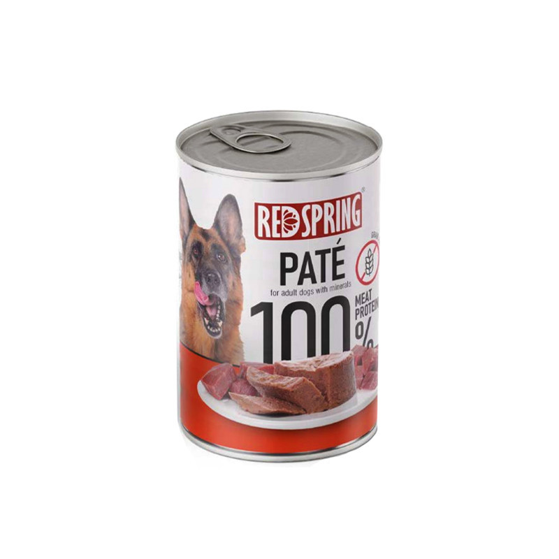 کنسرو غذای سگ رداسپرینگ مدل Pate Pack با طعم بره، مرغ، سیرابی، جگر و گوساله  وزن 2.4 کیلوگرم بسته 6 عددی