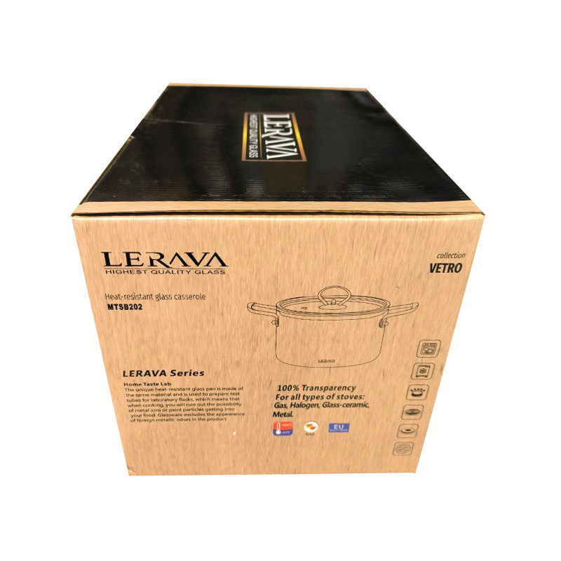 قابلمه لراوا مدل شیشه ای کد 45L سایز 20