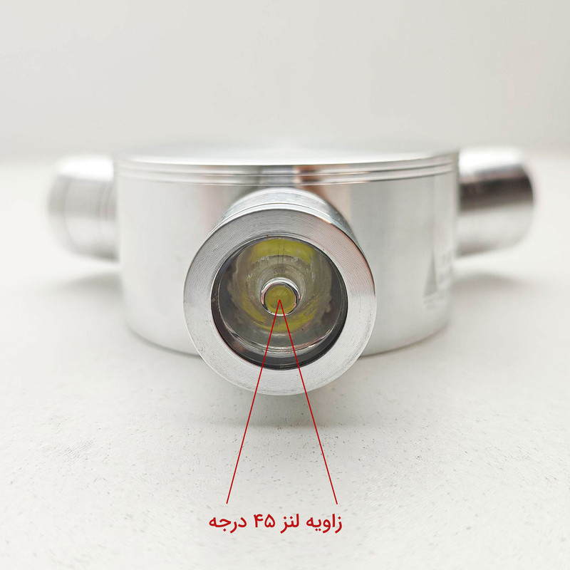 چراغ دیواری حیاطی زاک مدل دکوراتیو طرح سه طرفه 3W