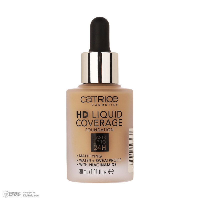 کرم پودر کاتریس مدل Liquid Coverage حجم 10 میلی لیتر