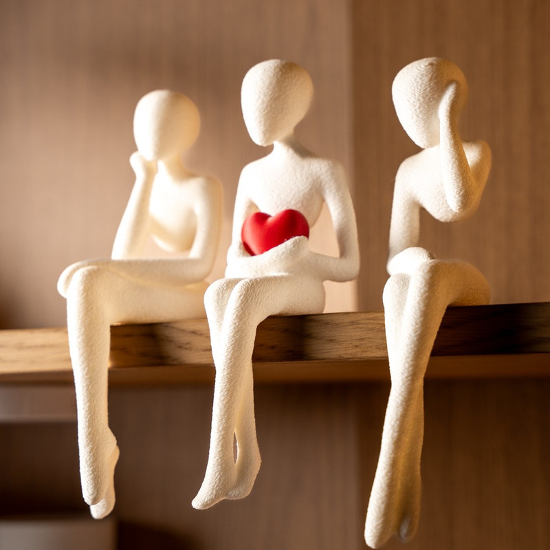 مجسمه مدل Shelf Sitters مجموعه سه عددی
