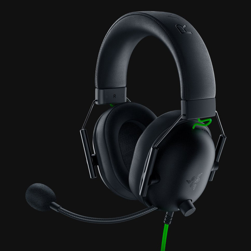 هدست گیمینگ بلوتوثی ریزر مدل BlackShark V2 X با نویز کنسلینگ بدنه، نویز کنسلینگ میکروفون (ENC)، اتصال از طریق جک 3.5 میلی‌متری، دارای صدای فراگیر 7.1 کاناله، دارای تکنولوژی صدای 360 درجه