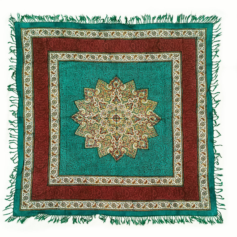 رومیزی قلمکار مدل ترنج سلطانی