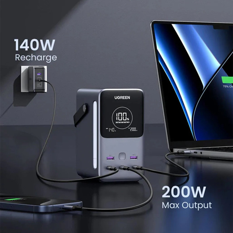 پاوربانک یوگرین مدل PB770-25286 ظرفیت 48000 میلی آمپر ساعت