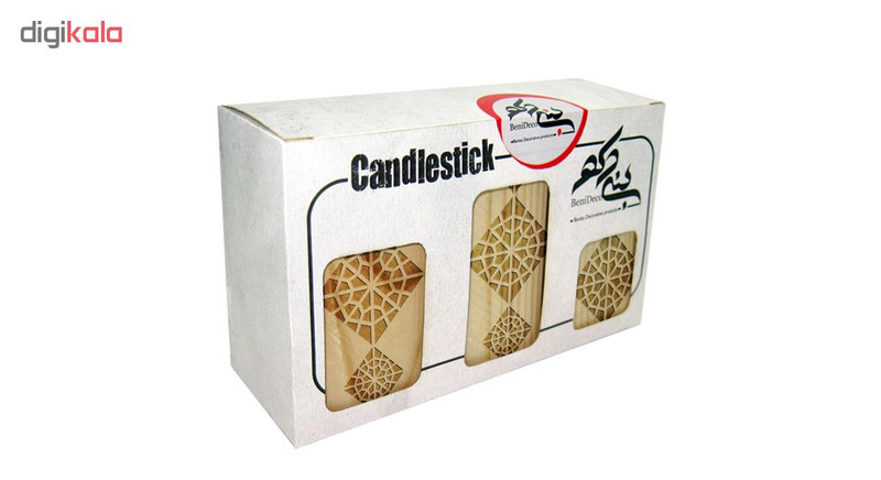 جاشمعی بنی دکو طرح اسلیمی کد 011 مجموعه 3 عددی