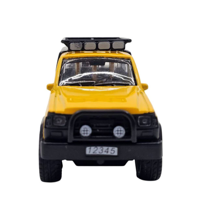 ماکت ماشین ناب سل مدل نیسان پاترول آفرود فلزی موزیکال چراغدار عقب کش دو در کد Nissan Patrol Off-Road Metal Musical Pull Back Lights