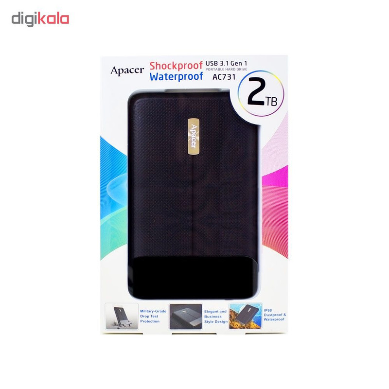 هارد اکسترنال اپیسر مدل AC731 ظرفیت دو ترابایت دارای رابط USB Type-A 3.1