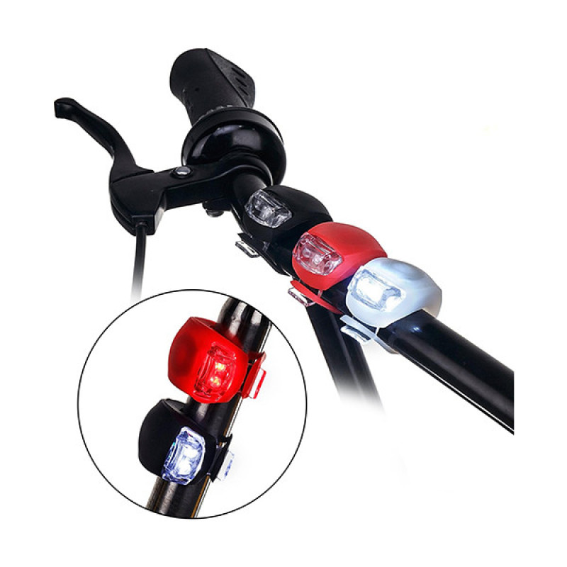 چراغ جلو و عقب دوچرخه لوزوای مدل ‎ B0787DHYGCبسته 4 عددی