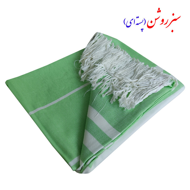 حوله استخری نساجی هنر یزد مدل خطی ریشه دار سایز 70×145 سانتی متر