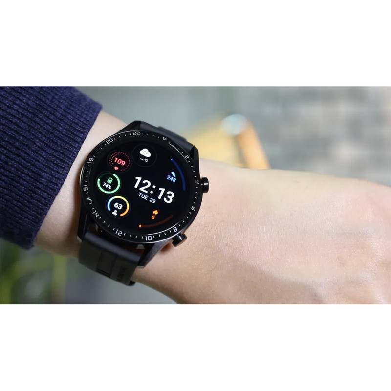 ساعت هوشمند هوآوی مدل WATCH GT 2 LTN-B19 46 mm بند لاستیکی