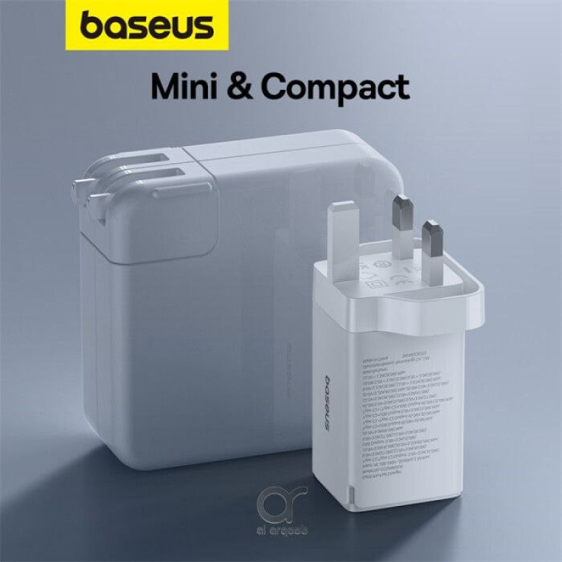 شارژر دیواری 65 وات بیسوس مدل CCGAN65UK به همراه کابل USB-C