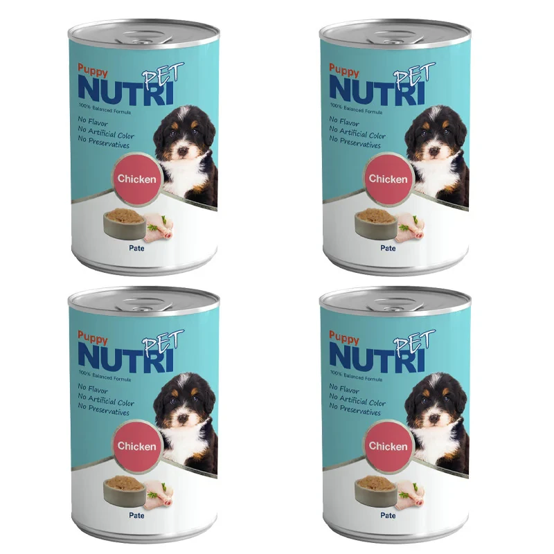 کنسرو توله سگ نوتری پت مدل Puppy وزن 425 گرم بسته 4 عددی