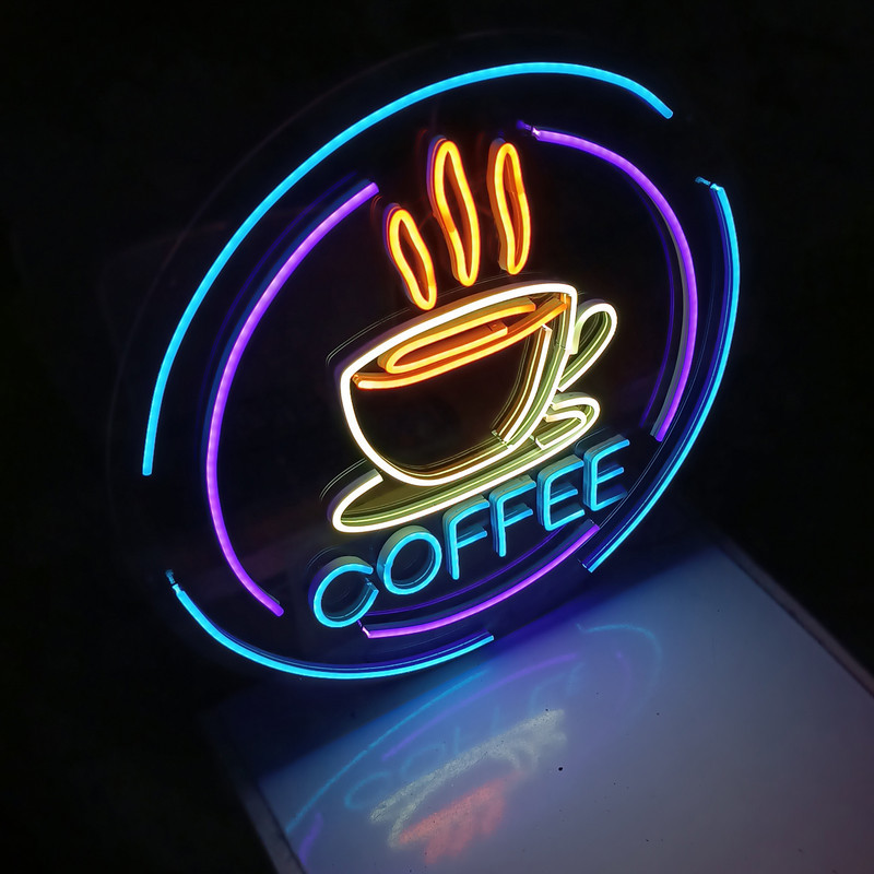 چراغ نئونی طرح coffee کد CO2025