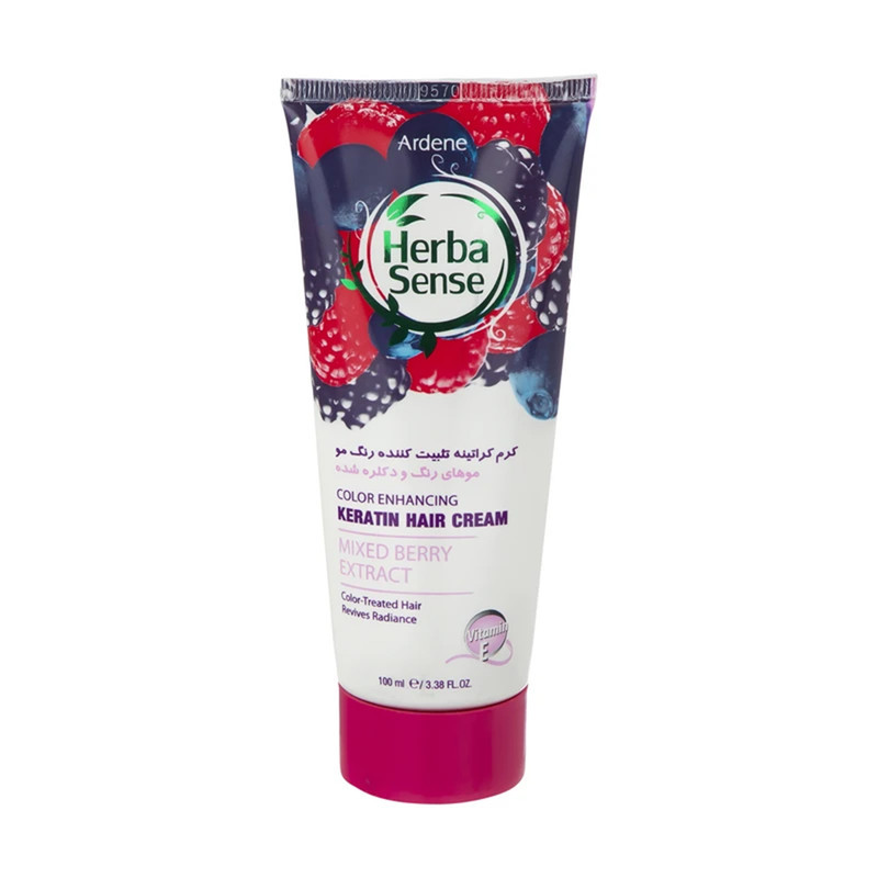 کرم مو آردن هرباسنس مدل Mixed Berry Extract مناسب برای موی رنگ شده، کراتین شده، دکلره شده حجم 100میلی لیتر بسته دو عددی