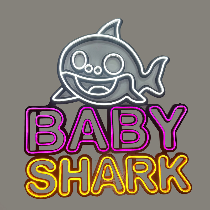 چراغ نئونی مدل baby shark