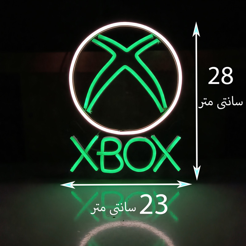 چراغ نئونی طرح XBOX کد XO2026