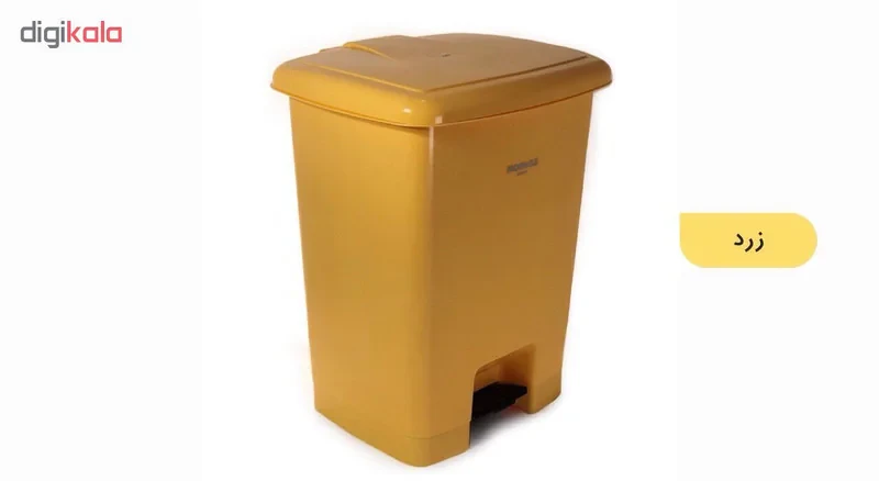 سطل زباله پدالی ممتاز پلاستیک مدل 710 ظرفیت 7 لیتری