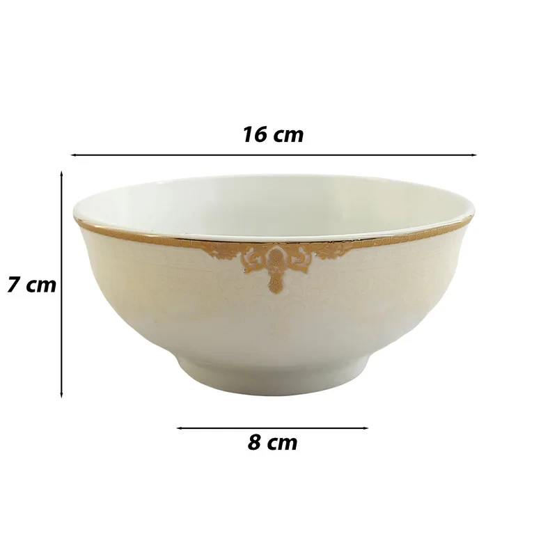 کاسه آبگوشت خوری چینی پارس کد 19-463 بسته 6 عددی